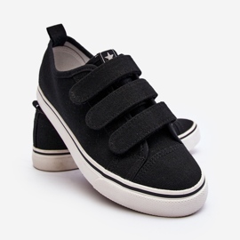 Baskets Basses Velcro Enfant Noir Dilan le noir 1
