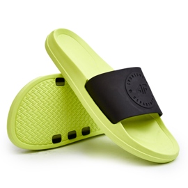 Tongs pour hommes 4F 4FSS23FFLIM075-72S Citron vert et noir le noir 5
