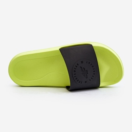 Tongs pour hommes 4F 4FSS23FFLIM075-72S Citron vert et noir le noir 2