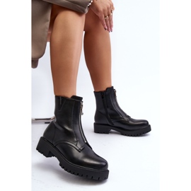 Bottines Femme Avec Fermeture Éclair Noir Tisaia le noir 1