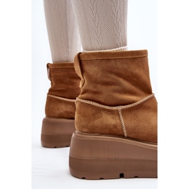 Bottines Femme En Cuir Sur Semelle Massive Camel Zazoo 3424 brun 3