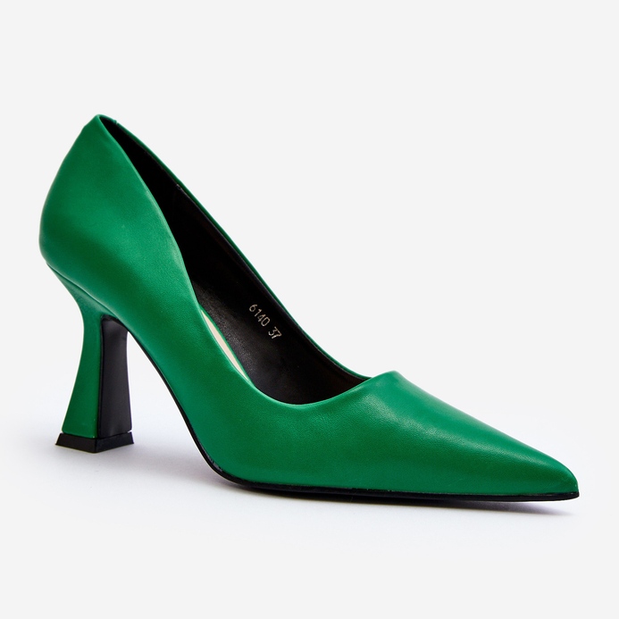 Talons hauts classiques à bout pointu vert par Delimena 1