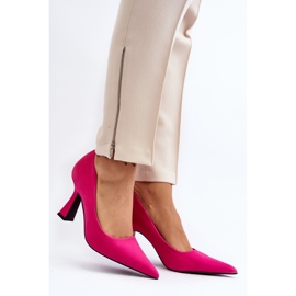 Talons hauts classiques à bout pointu Fuchsia Delimena rose 3