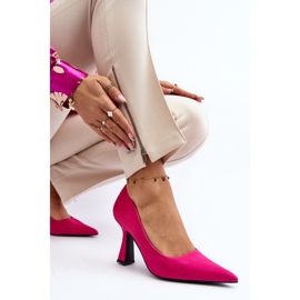 Talons hauts classiques à bout pointu Fuchsia Delimena rose 1