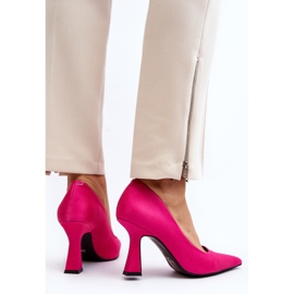Talons hauts classiques à bout pointu Fuchsia Delimena rose 9