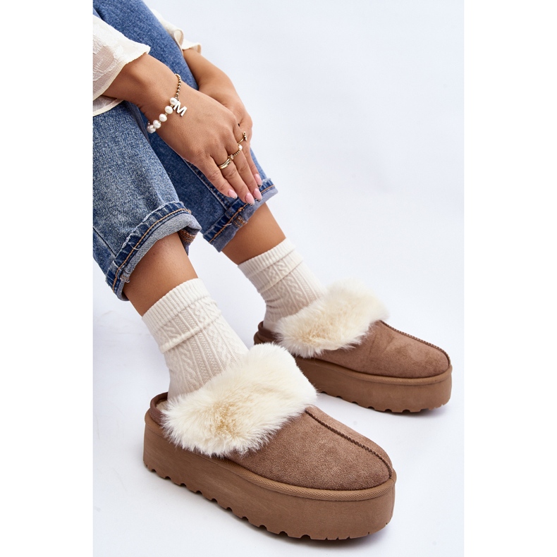 Bottes de neige femme Starlyn kaki à semelle épaisse beige 1