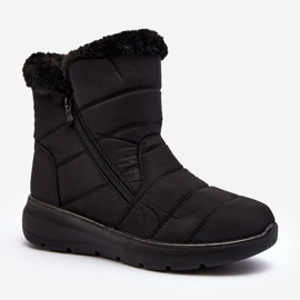 Bottes de neige zippées avec fourrure pour femmes Zeuna noires le noir 1 Bottes de neige zippées avec fourrure pour femmes Zeuna noires le noir 1