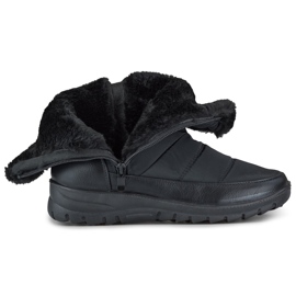 Bottes de neige pour femmes avec fourrure, bottes confortables le noir 1