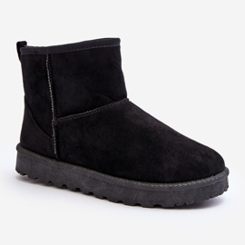 Bottes de neige en suède écologique pour femmes Noir Enranta le noir 2