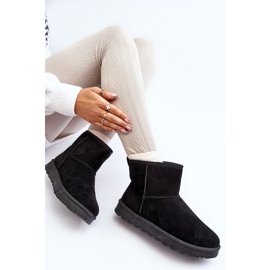 Bottes de neige en suède écologique pour femmes Noir Enranta le noir 1