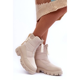 NEWS Bottes de neige hautes isolées pour femmes Beige Freoc 2 NEWS Bottes de neige hautes isolées pour femmes Beige Freoc 2