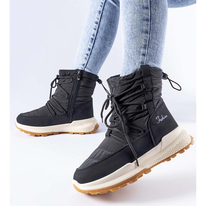 Bottes de neige Stephen isolées noires le noir 1