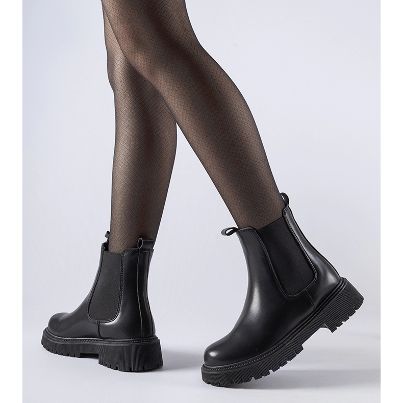 Bottines à enfiler Edgar classiques isolées noires le noir 1