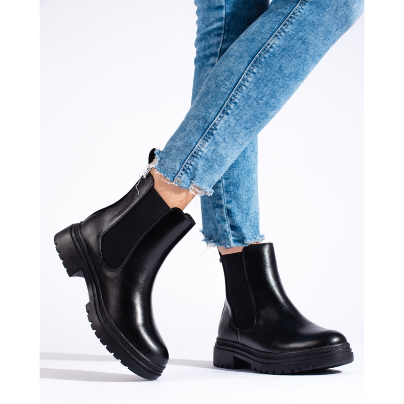 W. Potocki Bottines Chelsea Potocki noires pour femme 2