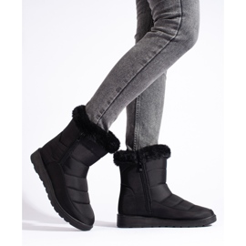 W. Potocki Bottes de neige noires pour femmes par Potocki 1