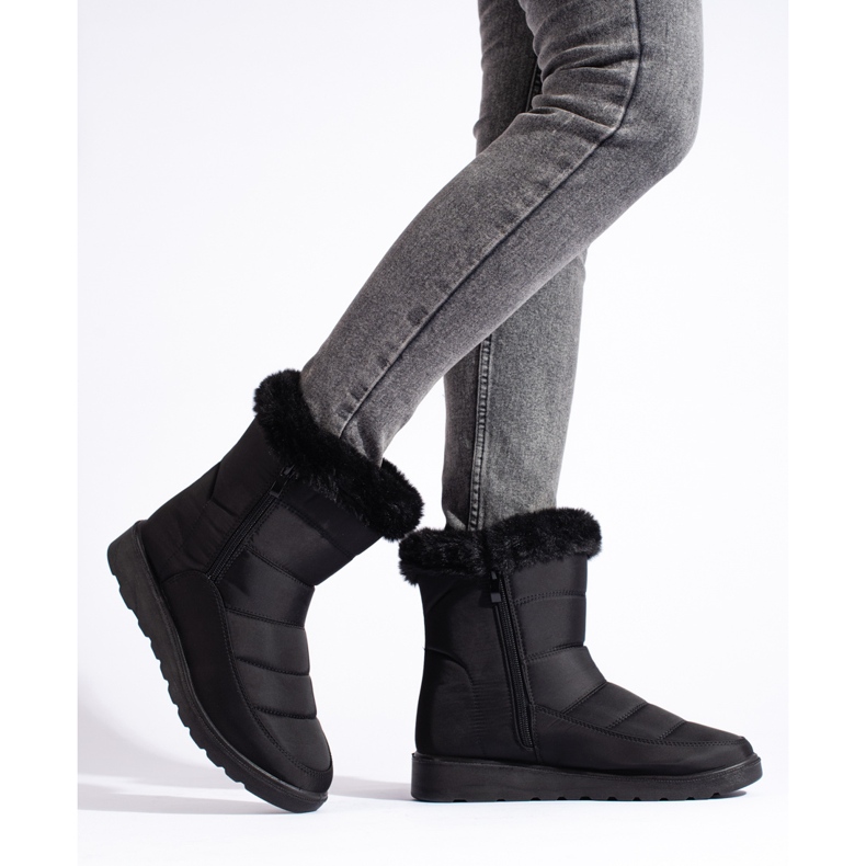 W. Potocki Bottes de neige noires pour femmes par Potocki le noir 1