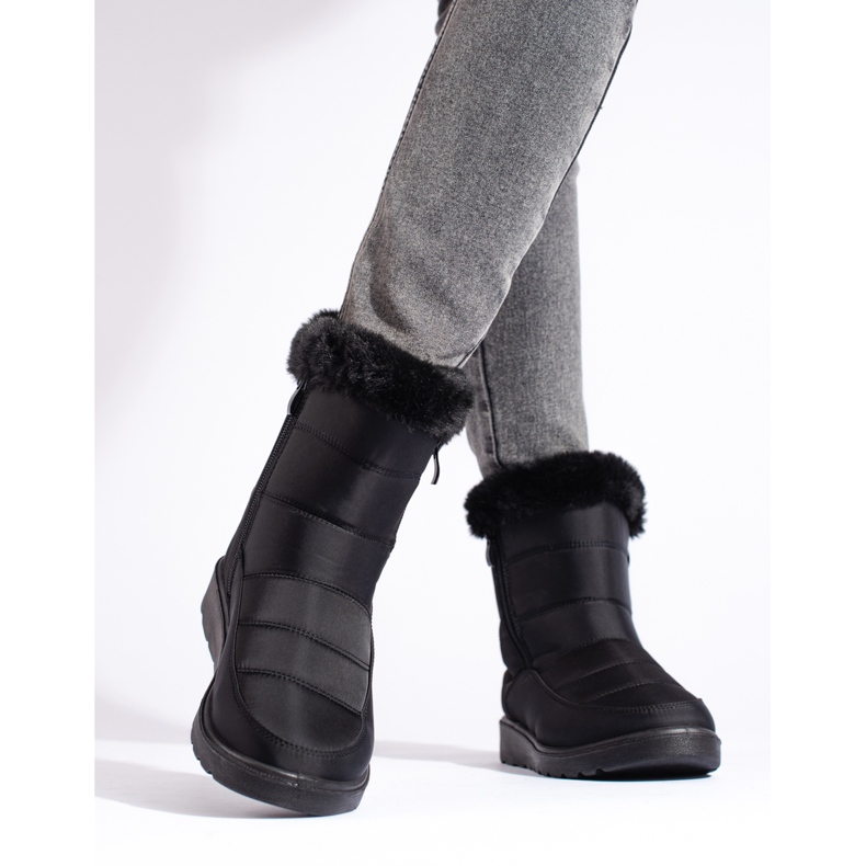 W. Potocki Bottes de neige noires pour femmes par Potocki le noir 2