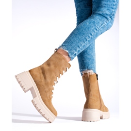 W. Potocki Bottines à lacets Potocki camel brun 3