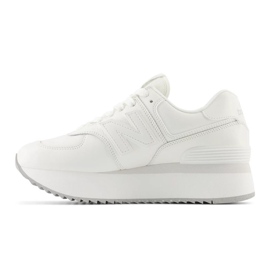 Chaussures New Balance W WL574ZFW blanche 1 Chaussures New Balance W WL574ZFW blanche 1