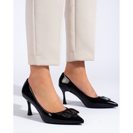 Escarpins femme Vinceza avec décoration noire 2