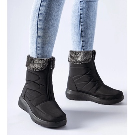 Bottes de neige basses compensées noires Brownton le noir 3