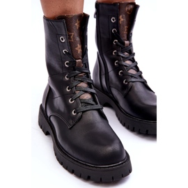 Bottes d'éco-cuir travailleurs noirs pour femmes 2