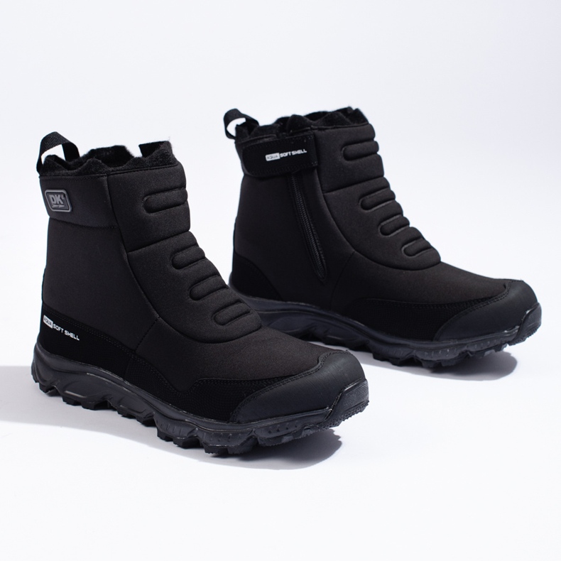 Chaussures de trekking pour hommes avec une fermeture éclair DK noir 1