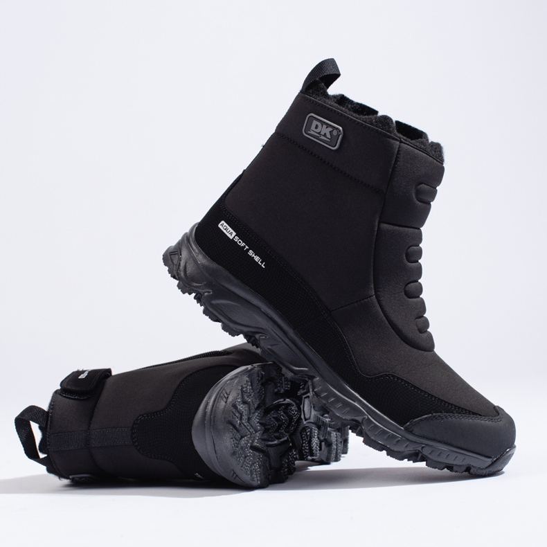 Chaussures de trekking pour hommes avec une fermeture éclair DK noir 2