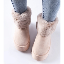 Bottines de neige roses ornées de fourrure Adelfia 2