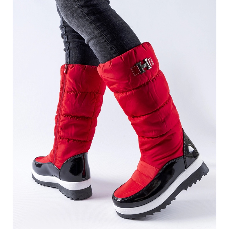 Bottes de neige hautes isolées rouges par Canneto 1