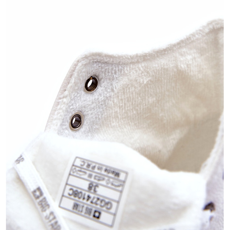 Baskets Femme Big Star High Warm White GG274108 blanc 2
