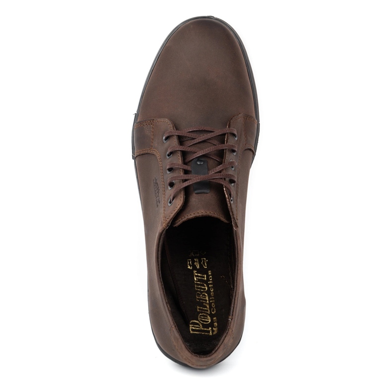 Polbut Chaussures homme en cuir 320 marron foncé brun 4