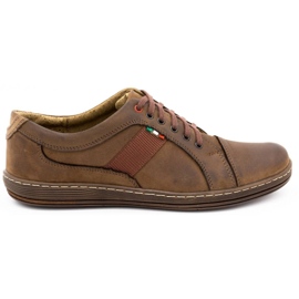 Antex Chaussures casual en cuir pour hommes 238GT marron brun 1 Antex Chaussures casual en cuir pour hommes 238GT marron brun 1