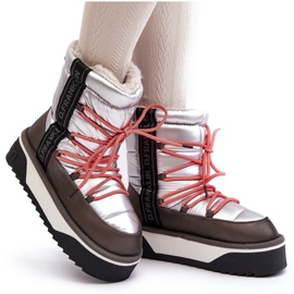 Bottes de neige pour femmes sur une semelle végétalienne épaisse D.Franklin DFSH371006 argent 5 Bottes de neige pour femmes sur une semelle végétalienne épaisse D.Franklin DFSH371006 argent 5