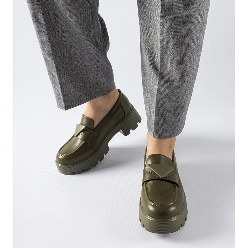 Mocassins verts à semelle massive Eligio 2