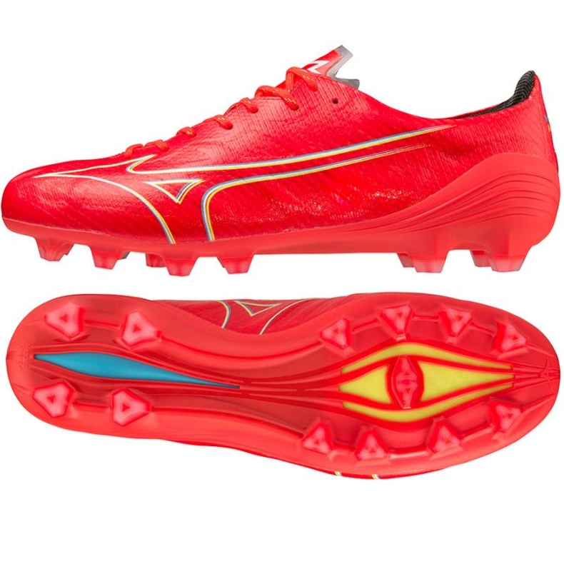 Chaussures Mizuno Morelia Alpha Elite Md M P1GA236264 rouge 1