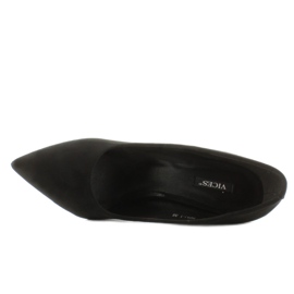 Escarpins élégants à talons originaux noir 2