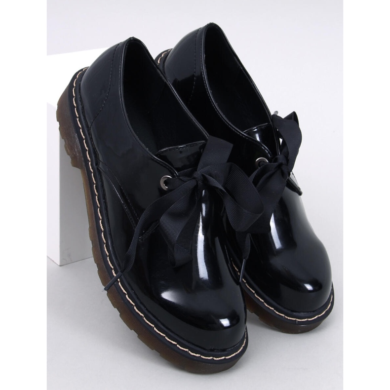 Boots Bovver Mocassins laqués Sherone Noir le noir 1