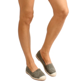 Espadrilles à bout renforcé en lin JH23P Vert 6