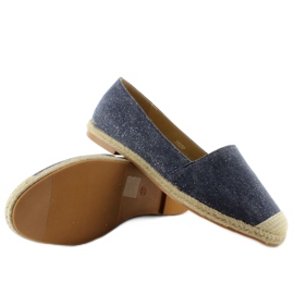 Espadrilles avec embouts en lin JH23P D. Bleu 3