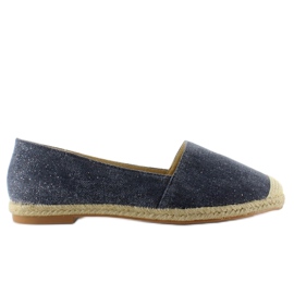 Espadrilles avec embouts en lin JH23P D. Bleu 4
