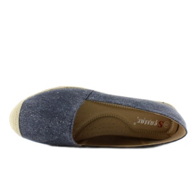Espadrilles avec embouts en lin JH23P D. Bleu 5