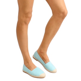 Espadrilles avec embouts en lin JH23P L. Bleu 4