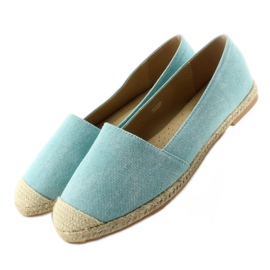Espadrilles avec embouts en lin JH23P L. Bleu 6