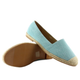 Espadrilles avec embouts en lin JH23P L. Bleu 7