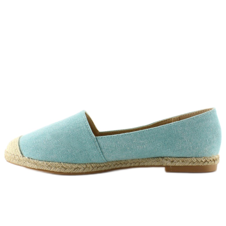 Espadrilles avec embouts en lin JH23P L. Bleu 1