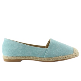 Espadrilles avec embouts en lin JH23P L. Bleu 5