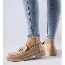 Mocassins beiges à boucle Gennaro 1