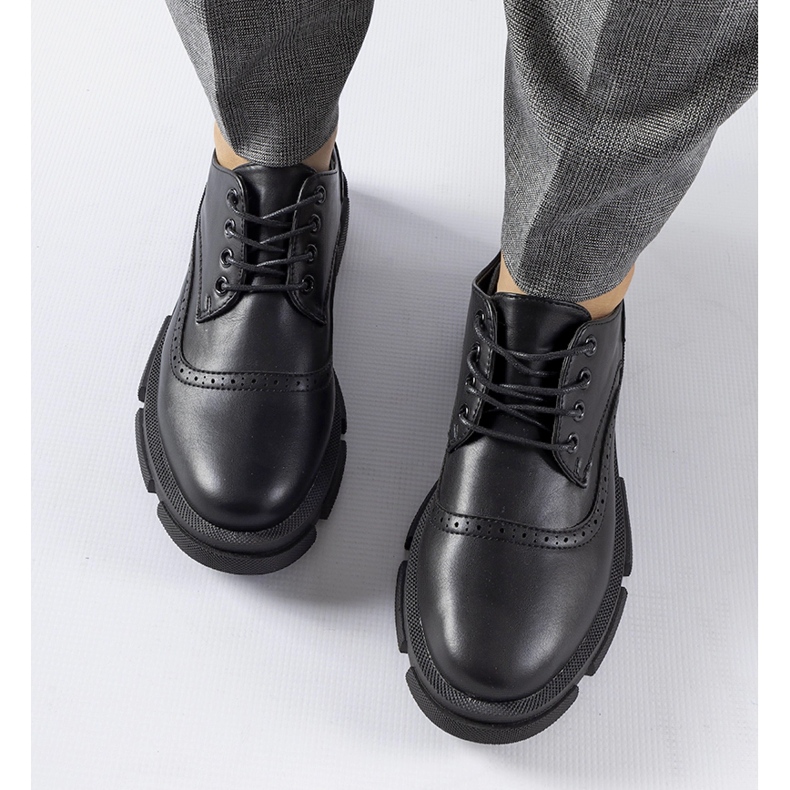 Chaussures à lacets noires Piazzetta 2