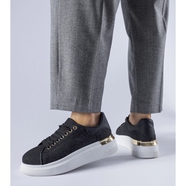 Baskets à plateforme Scuderlando noires le noir 1